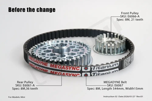 ERide Pro E6067 - Drive Belt 15mm(Old version) - Parts