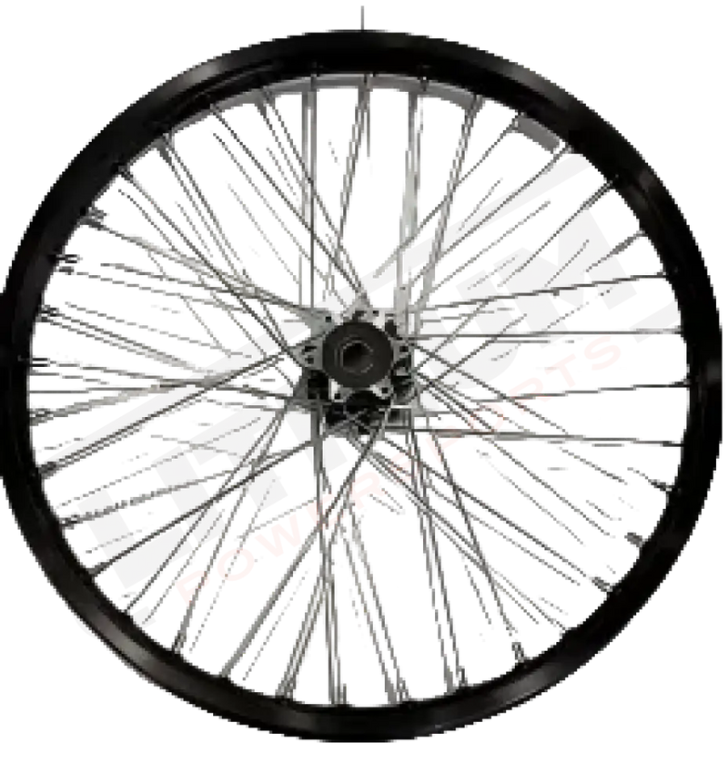 SHE7112 - Rear Wheel Assembly 1.85 - 16'' (straight pull with black spokes) - 3.0/SR