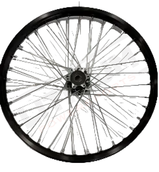 SHE7112 - Rear Wheel Assembly 1.85 - 16'' (straight pull with black spokes) - 3.0/SR