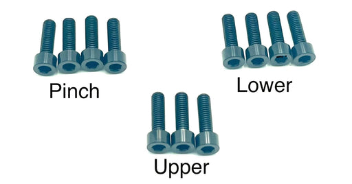 Titanium Surron Titanium EXT Ferro Fork 11/17 Piece Bolt Kits Black / 11 Pieces (without fork-plastic bolts) EXT Fork