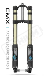 F43 CMX Tune | Tool Free LSC | 220 mm Travel | Arctic Leopard XE Pro S - Fork