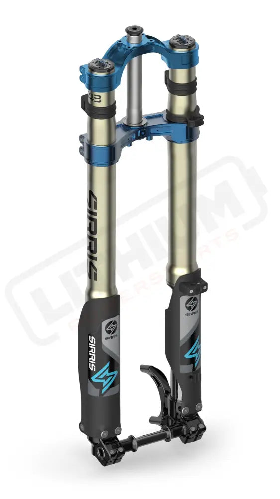 F43 CMX Tune | Tool Free LSC | 220 mm Travel | E-Ride Pro SR - Medium (140-180 lb) / CMX - Drop Clamp / Blue - Fork