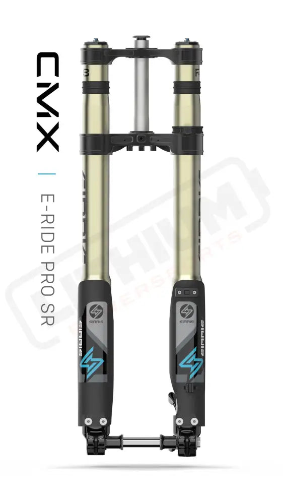 F43 CMX Tune | Tool Free LSC | 220 mm Travel | E-Ride Pro SR - Medium (140-180 lb) / CMX - Standard Clamp / Black - Fork