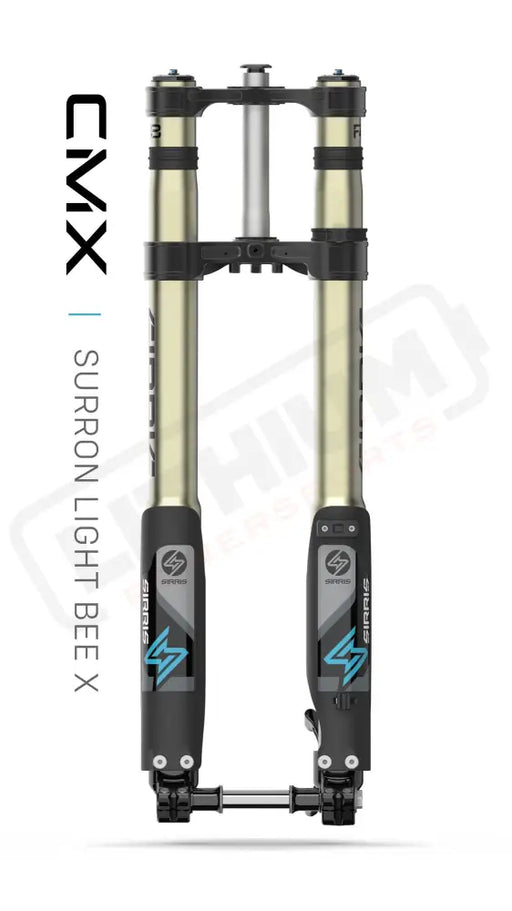 F43 CMX Tune | Tool Free LSC | 220 mm Travel | Surron Light Bee X - Medium (140-180 lb) / CMX - Standard Clamp / Black