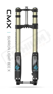 F43 CMX Tune | Tool Free LSC | 220 mm Travel | Surron Light Bee X - Medium (140-180 lb) / CMX - Standard Clamp / Black