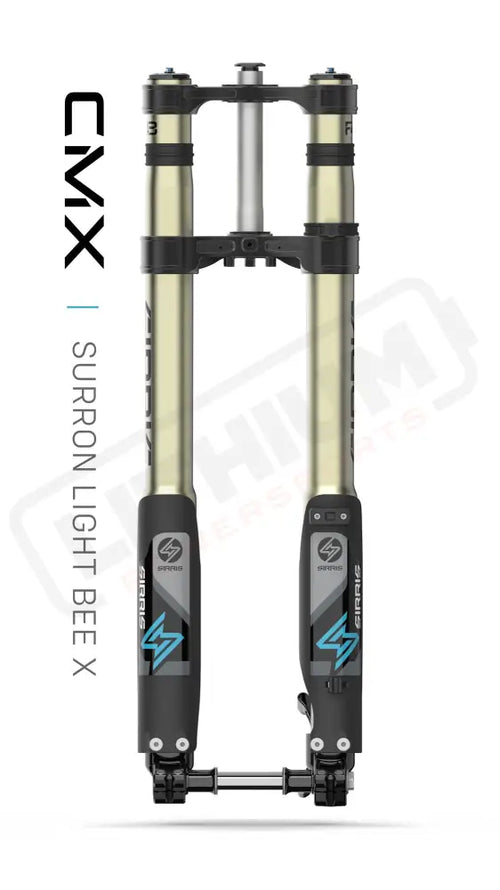 F43 CMX Tune | Tool Free LSC | 220 mm Travel | Surron Light Bee X - Medium (140-180 lb) / CMX - Standard Clamp / Black