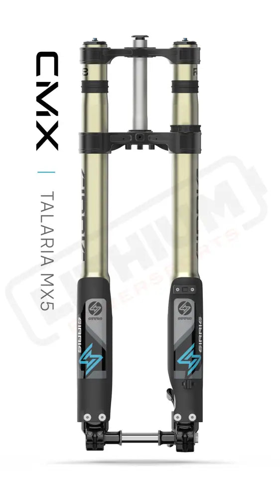 F43 CMX Tune | Tool Free LSC | 220 mm Travel | Talaria MX5 - Medium (140-180 lb) / CMX - Standard Clamp / Black - Fork
