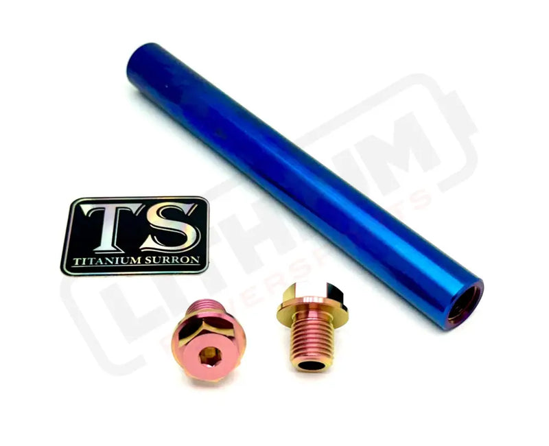 FastAce ALX13RC 2.0 Fork Titanium Axle and Two Axle Bolts (3 Pieces) - Titanium Bolts