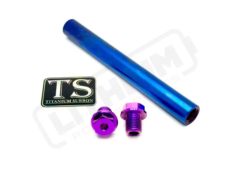 FastAce ALX13RC 2.0 Fork Titanium Axle and Two Axle Bolts (3 Pieces) - Titanium Bolts