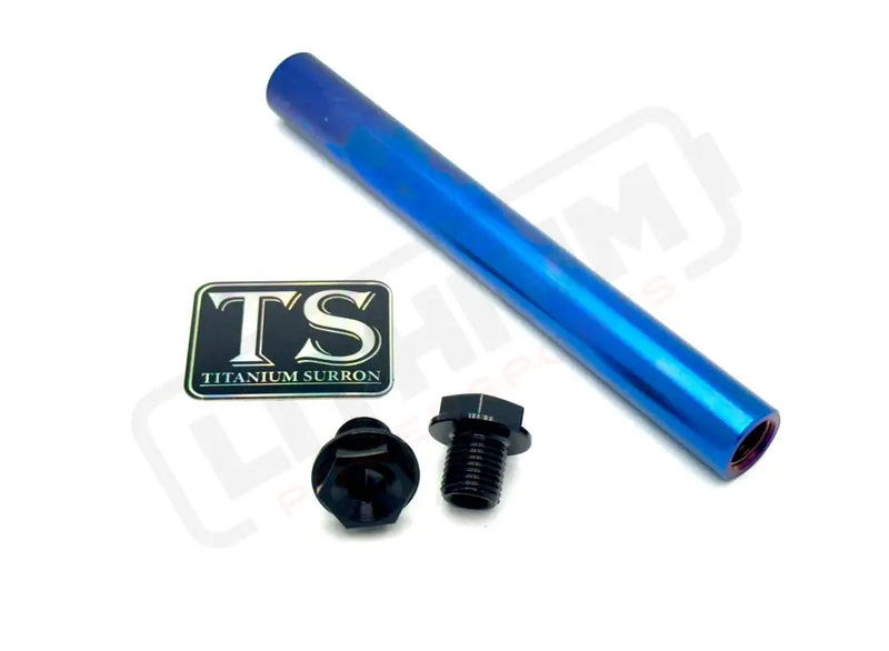 FastAce ALX13RC 2.0 Fork Titanium Axle and Two Axle Bolts (3 Pieces) - Black / ALX13RC (2.0 Forks) - Titanium Bolts