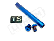 FastAce ALX13RC 2.0 Fork Titanium Axle and Two Axle Bolts (3 Pieces) - Burnt Blue / ALX13RC (2.0 Forks) - Titanium Bolts