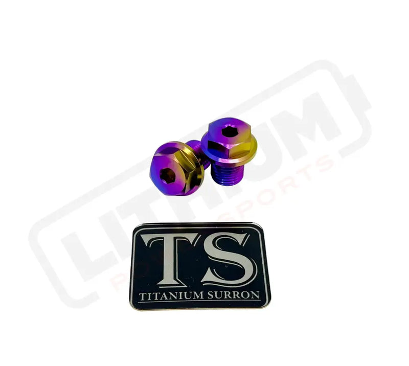 FastAce ALX13RC 2.0 Fork Titanium Axle and Two Axle Bolts (3 Pieces) - Burnt Purple / ALX13RC (2.0 Forks) - Titanium