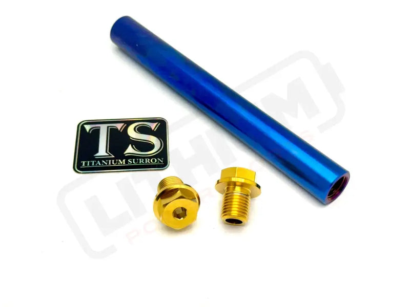 FastAce ALX13RC 2.0 Fork Titanium Axle and Two Axle Bolts (3 Pieces) - Gold / ALX13RC (2.0 Forks) - Titanium Bolts