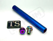 FastAce ALX13RC 2.0 Fork Titanium Axle and Two Axle Bolts (3 Pieces) - Rainbow / ALX13RC (2.0 Forks) - Titanium Bolts