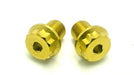 Titanium Surron Titanium FastAce Fork Axle Bolts. ALX13RC (2.0) and AXH12RV (3.0) 12 Point Spline Head / Gold FastAce