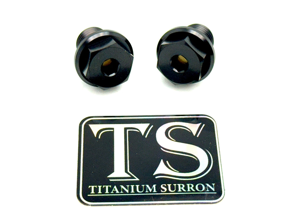 Titanium Surron Titanium FastAce Fork Axle Bolts. ALX13RC (2.0) and AXH12RV (3.0) FastAce Fork Titanium Axle Nuts