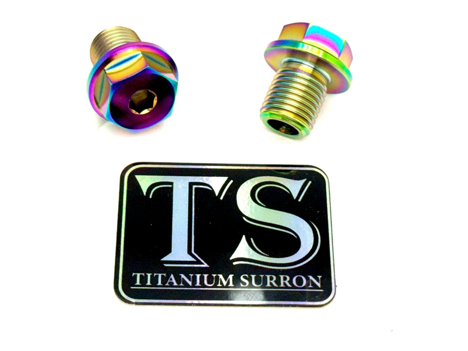 Titanium Surron Titanium FastAce Fork Axle Bolts. ALX13RC (2.0) and AXH12RV (3.0) FastAce Fork Titanium Axle Nuts