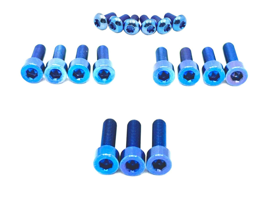 Titanium Surron Titanium Bolt Kit for E-Ride Pro SS 3.0 Factory FastAce Fork (ALX32RC) Blue ERP SS 3.0 Titanium Bolt Kit