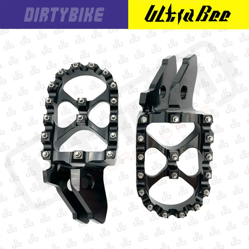 Foot Pegs Aluminum CNC Heavy Duty | Sur-Ron Ultra Bee - Black - Foot Peg
