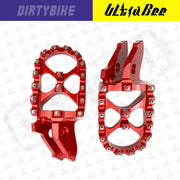 Foot Pegs Aluminum CNC Heavy Duty | Sur-Ron Ultra Bee - Red - Foot Peg