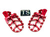 Titanium Surron Anodized Aluminum Foot Pegs for Surron E-Ride Pro 79 Bike Red 6061 TS Footpegs