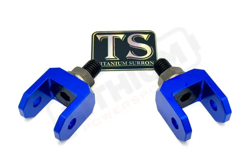 Footpeg Bracket Connectors in Solid Color for E-moto - Blue - Footpeg Hardware
