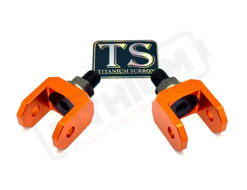 Footpeg Bracket Connectors in Solid Color for E-moto - Burnt Orange - Footpeg Hardware