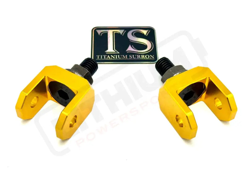 Footpeg Bracket Connectors in Solid Color for E-moto - Gold - Footpeg Hardware