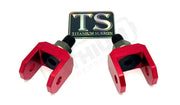 Footpeg Bracket Connectors in Solid Color for E-moto - Red - Footpeg Hardware