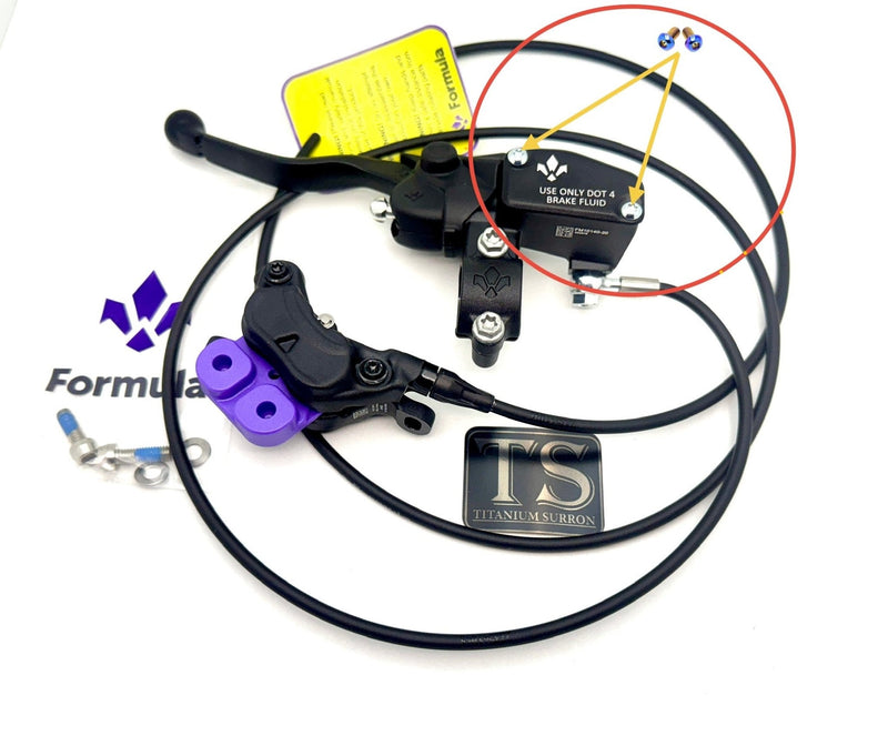 TS Formula Brake Reservoir Cap Titanium Bolts