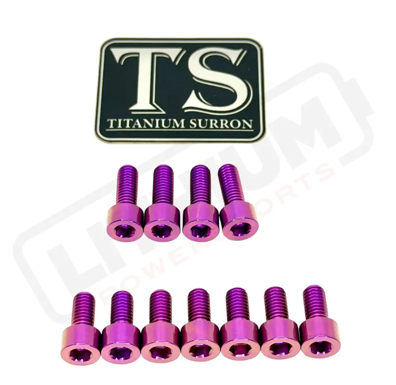 Fox 40 and Bomber 58 Fork Titanium Bolt Kits - Purple - Titanium Bolts