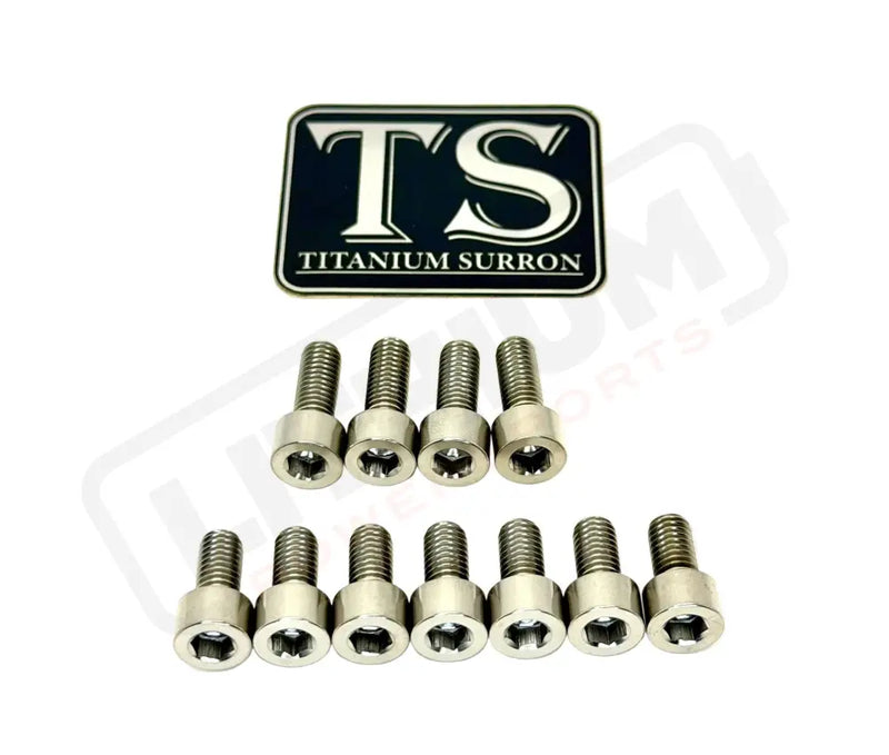 Fox 40 and Bomber 58 Fork Titanium Bolt Kits - Silver - Titanium Bolts