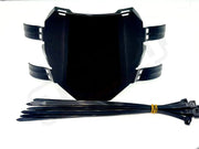 Front Number Plate for E-Moto Black Number Plate