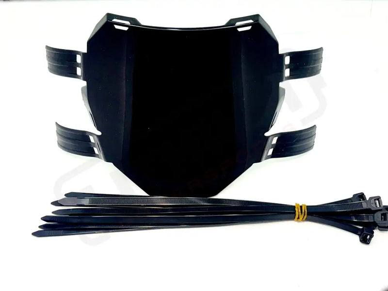 Front Number Plate for E-Moto Black Number Plate