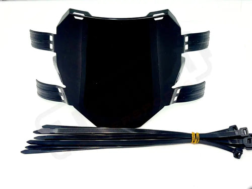 Front Number Plate for E-Moto - Black - Number Plate
