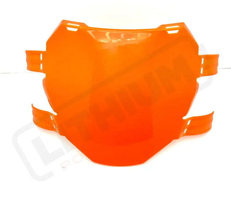 Front Number Plate for E-Moto Orange Number Plate
