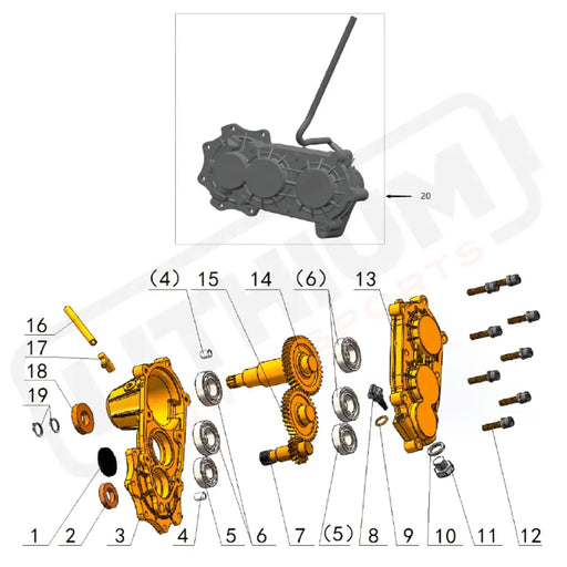 GEARBOX (MX3 / MX4) - Lithium Powersports