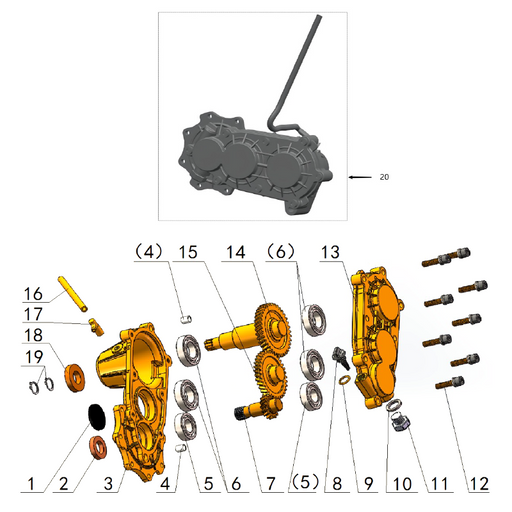 GEARBOX (MX3 / MX4) eParts