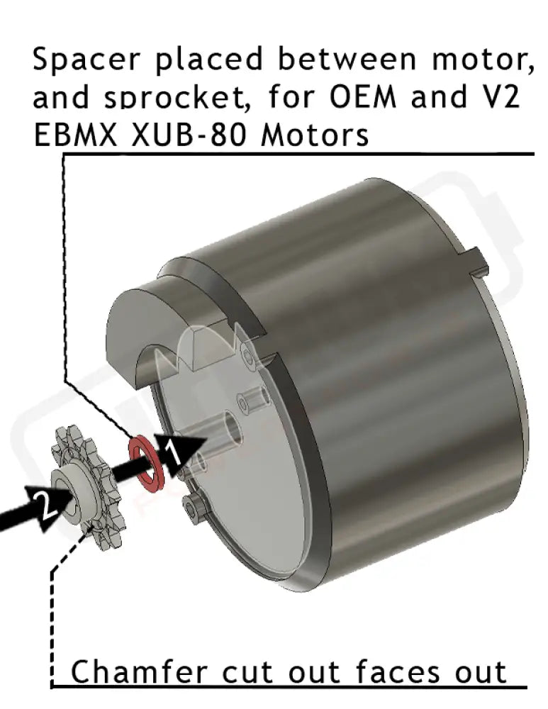 Heavy Hitter 520 Primary Drive Conversion OEM/EBMX Ultra Motors - Lithium Powersports