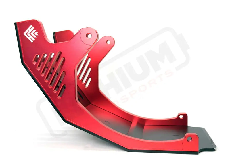 Heavy Hitter E-Ride Skid Plate - Red - Powersports > Dirt Bike Parts > Skid Plate