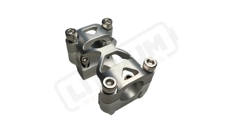Heavy Hitter MX Direct Mount Riser Fat Bar 1 1/8’’ Clamp - Silver - Powersports > Dirt Bike Parts > Mount Riser