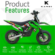 Kandi Pit King Jr Electric Dirtbike - Lithium Powersports