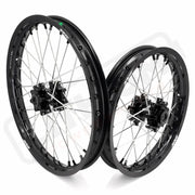 KKE 19’’ 16’’ Wheels Rims Fit Talaria Sting MX5 Electric Dirtbike Black Black Hub, Black Rim, Black Nipple, Silver