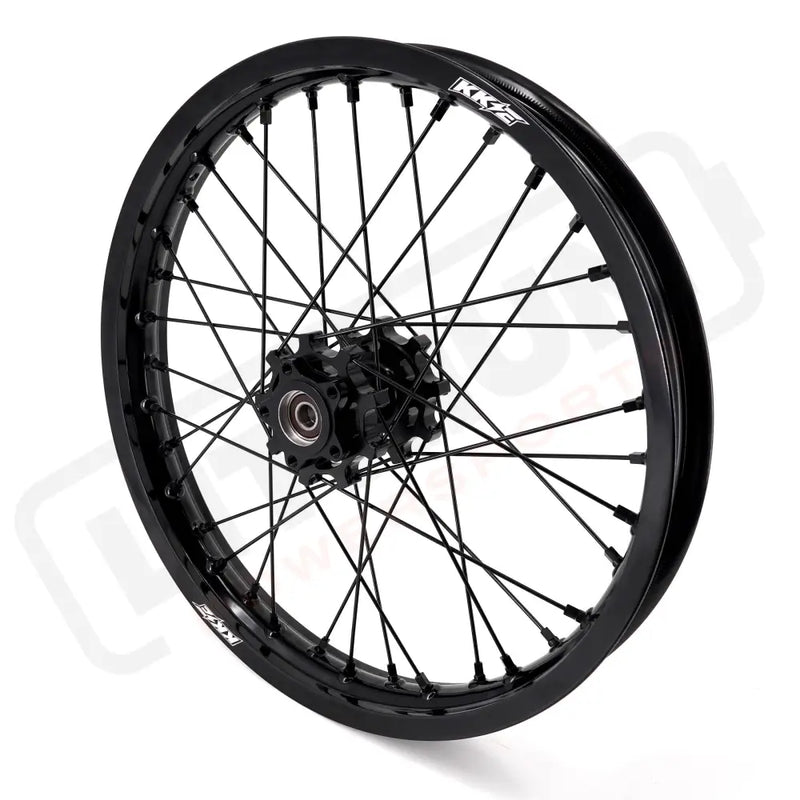 KKE 21’’ 18’’ E-Bike Spoked Wheels For Talaria Sting MX3 / R MX4 (.) Black Hub, Black Rim, Black Nipple, Black Spoke
