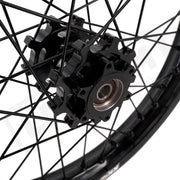 KKE 21’’ 18’’ E-Bike Spoked Wheels For Talaria Sting MX3 / R MX4 (.) Black Hub, Black Rim, Black Nipple, Black Spoke