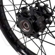 KKE 21’’ 18’’ E-Bike Spoked Wheels For Talaria Sting MX3 / R MX4 (.) Black Hub, Black Rim, Black Nipple, Black Spoke