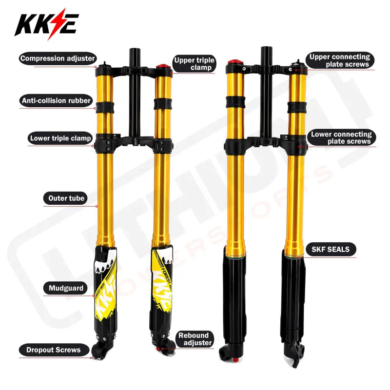 KKE 35MM Upgraded 5.5 Version Front Suspension Fork Fit Surron Light Bee E-Ride Pro-SS Talaria Sting MX3/MX4/R