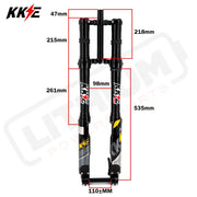 KKE 37MM Aluminum Front Fork Suspension Kit Fit SURRON Light Bee E-Ride Pro-SS Talaria Sting MX3/MX4/R - E-Motor