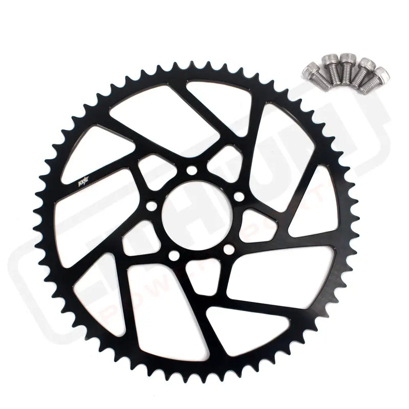 KKE 58T Aluminum Sprocket For SurRon Light Bee-X For Segway For Rawrr Mantis X (.) - Black - E-Motor Parts