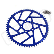 KKE 58T Aluminum Sprocket For SurRon Light Bee-X For Segway For Rawrr Mantis X (.) - Blue - E-Motor Parts